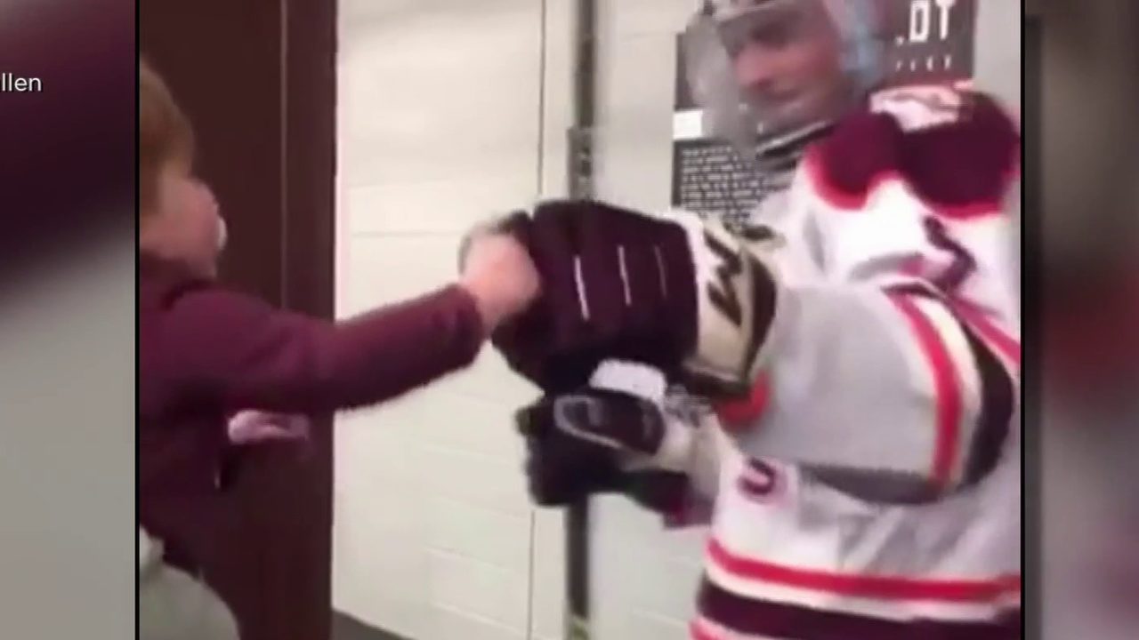 Tiniest VT ice hockey fan will make your heart melt